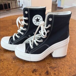 Converse Chuck Taylor 70 black platform high top sneakers. NWOT or box. 7-1/2